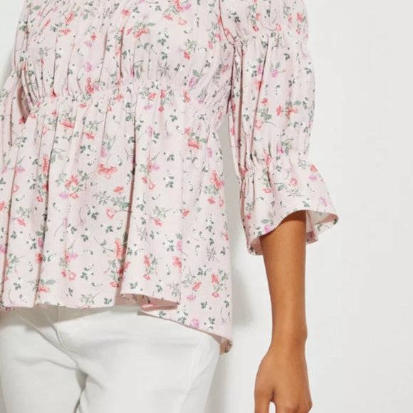 Dorothy Perkins Petite Square neck XSP Floral Blouse Top NWT - Picture 2 of 8
